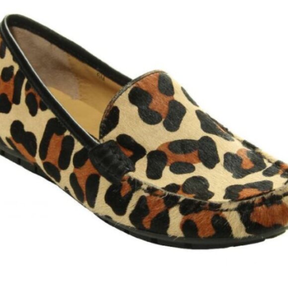 VAN ELi Womens Shoe Albion Driving Moc Leopard Print Chag Shoe Sz 8.5M NWOT - Picture 3 of 8